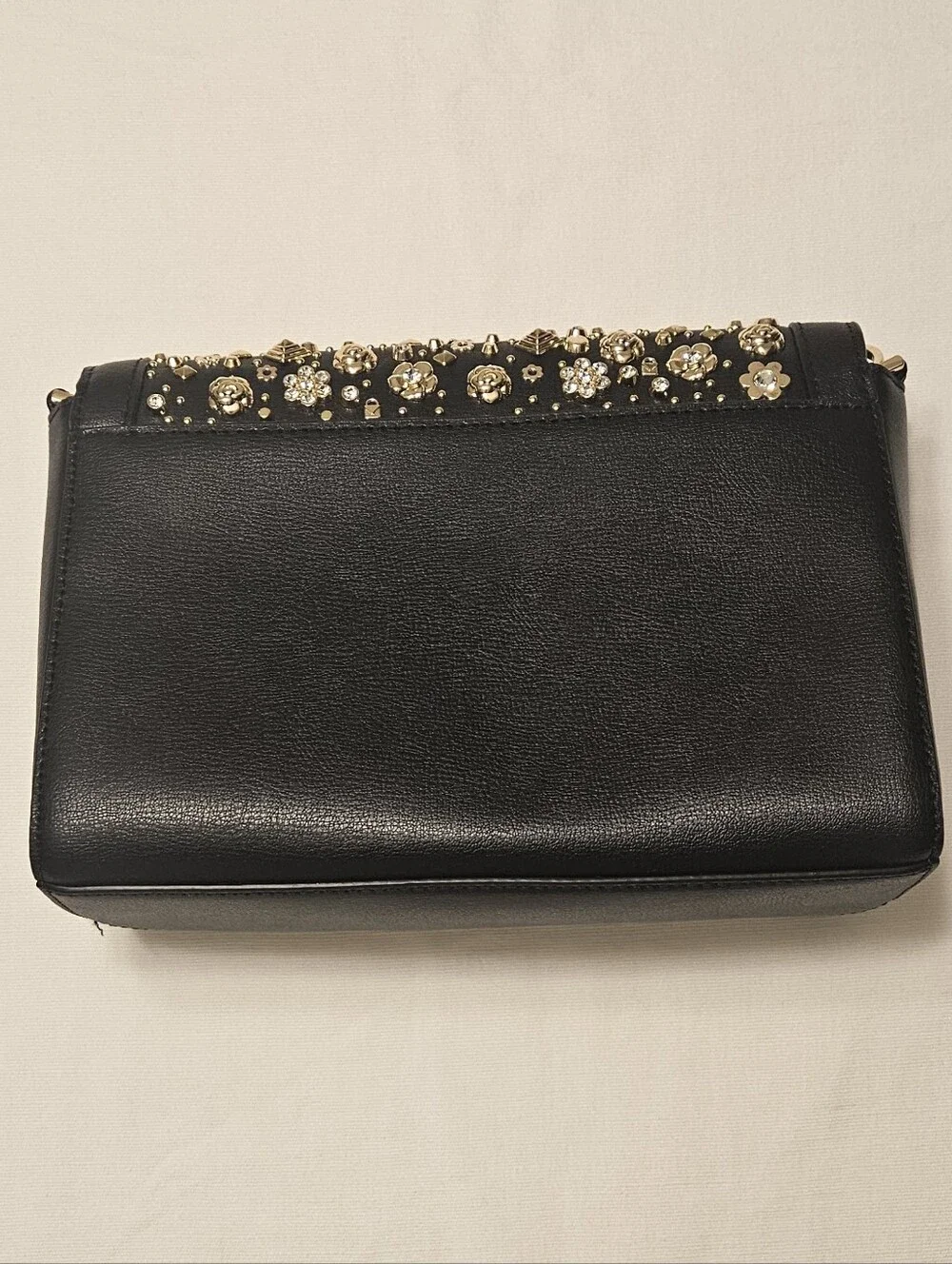 Michael Kors Black Embellished Shoulder Bag with Gold Hardware - Picture 2 of 6